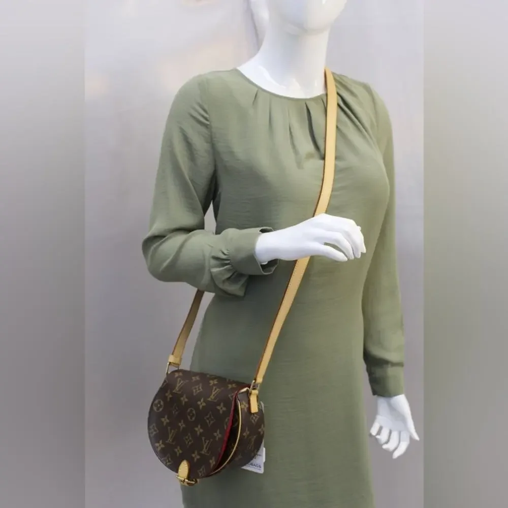 AUTHENTIC LOUIS VUITTON MONOGRAM TAMBOURINE SHOULDER CROSSBODY BAG FL0014 - Picture 10 of 10